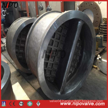 Cast Steel Dual Plate Wafer Type Swing Check Valve (H76)